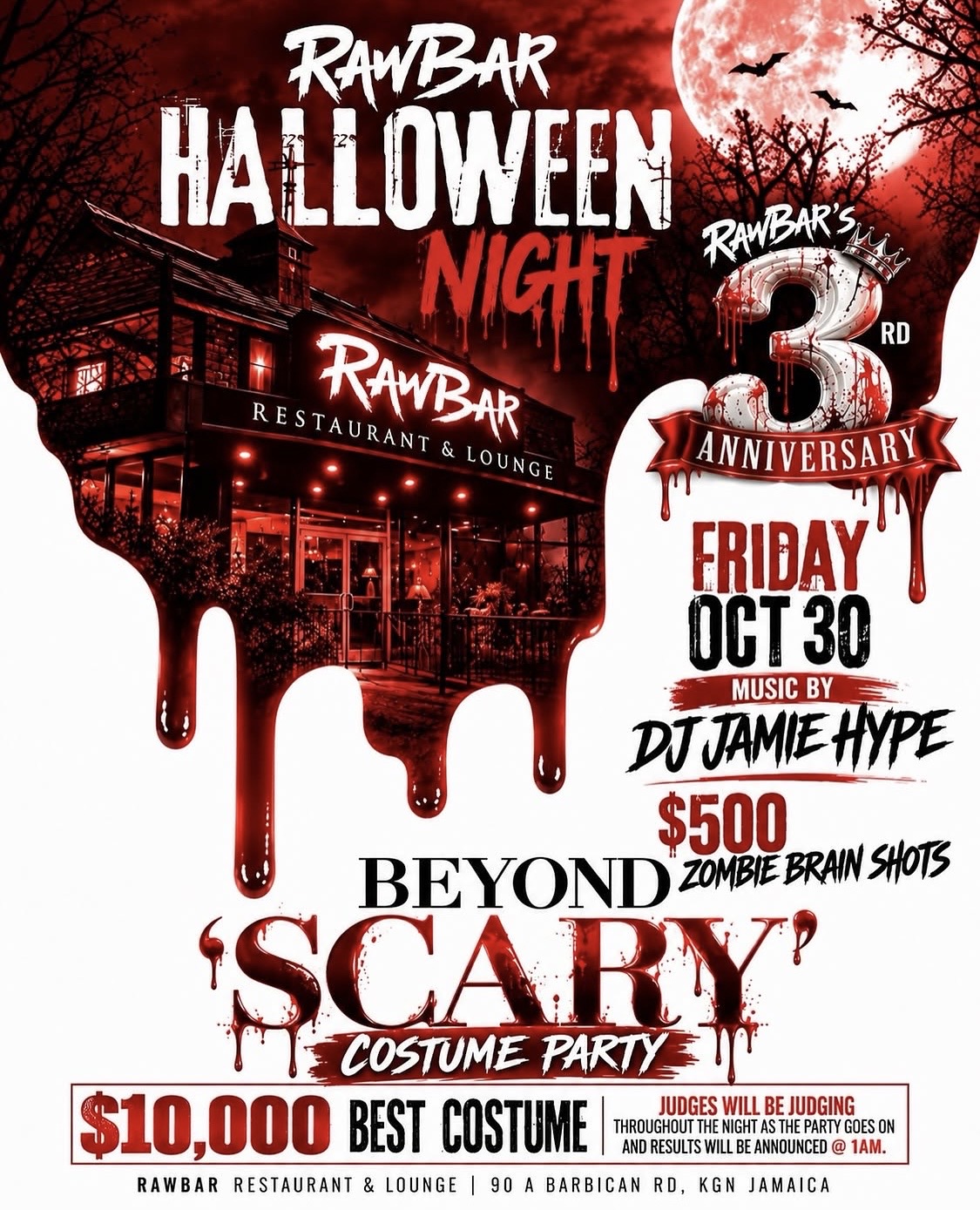 Raw Bar Halloween Night